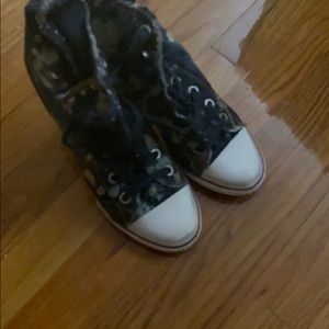 Ash denim sneaker heels